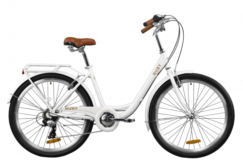 Велосипед Дорожник Ruby 26" 2020 / рама 17" белый OPS-D-26-105