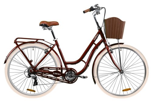 Велосипед Дорожник Coral 28" 2020 / рама 19" рубиновый OPS-D-28-180