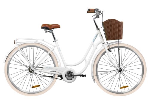 Велосипед Дорожник Retro 28" 2020 с корзиной / рама 19" белый OPS-D-28-185