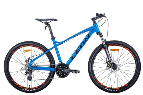Велосипед Leon HT-90 26" 2020 / рама 19" синий с оранжевым OPS-LN-26-055