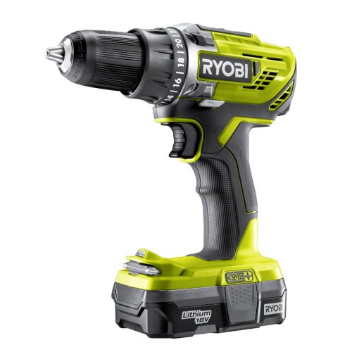 Дрель шуруповерт аккумуляторная Ryobi ONE+ R18DD3-113S