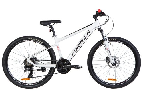 Велосипед Formula F-1 HDD 26" 2020 / рама 18" бело-черный с красным (OPS-FR-26-446)