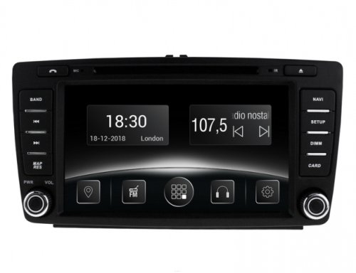 Штатная магнитола Gazer CM5007-1Z3 Skoda Octavia A5, Fabia, Superb (2005-2012)