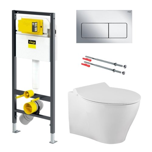 Набор инсталляция VIEGA Prevista Dry с унитазом Volle Iberia Rimless 13-21-124+771973+773717+678630