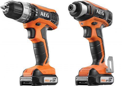 Гайковерт ударный BSS12G3 + Шуруповерт-дрель ударный BSB12G3 AEG JP12HLI-202B