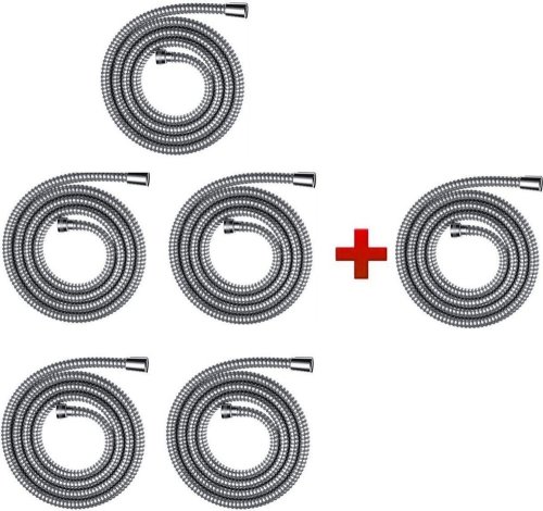 Комплект шлангов Hansgrohe Metaflex 28266111 (5шт+1 в подарок)