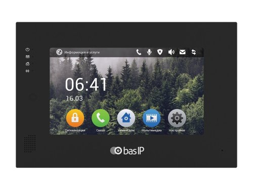 IP видеодомофон BAS-IP AQ-07L Black
