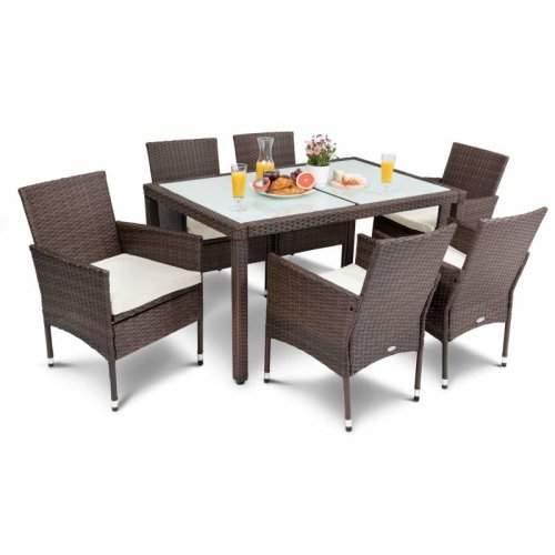 Набор садовой мебели Di Volio Verona 6+1 Brown
