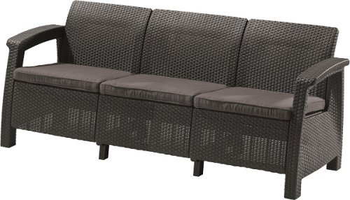 Софа Allibert Corfu love seat max серый