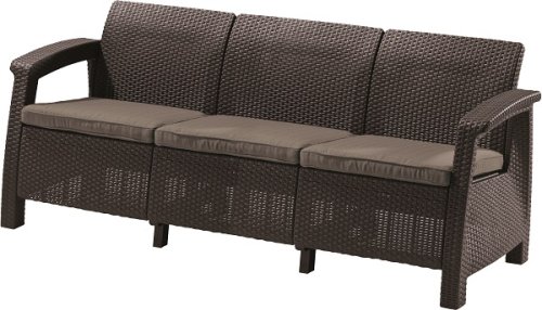 Софа Allibert Corfu love seat max коричневий