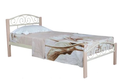 Кровать односпальная МИКС-мебель Респект Вуд 90x200 бежевый