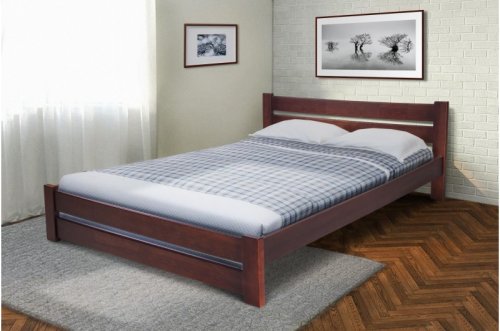Кровать двуспальная МИКС-мебель Глория 160x200 темный орех