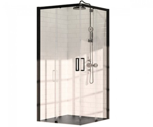 Душова кабіна Huppe Classics 2 EasyEntry 100x100 Black Edition C25003.123.321