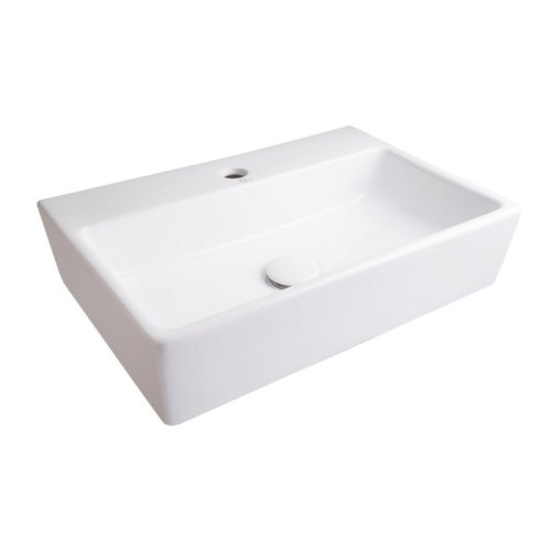 Умывальник Q-tap Nando WHI 414/F008 с донным клапаном (QTNANWHI414F008)