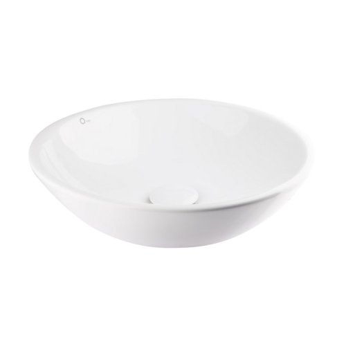 Умивальник Q-tap Owl WHI 415 / F008 з донним клапаном (QTOWLWHI415F008)