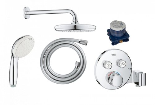 Душевая система скрытого монтажа на 2 потребителя Grohe Smartcontrol