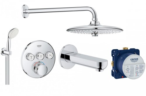 Душевая система скрытого монтажа на 3 потребителя Grohe SmartControl