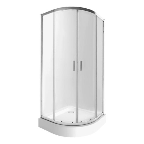 Набор Q-tap душевая кабина Taurus CRM1011AC6 Clear + поддон Uniarc 301115 (TAUCRM1011AC6UNIA301115)