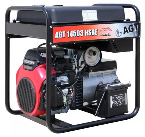 Бензиновый генератор AGT 14503 HSBE R45 + AVR