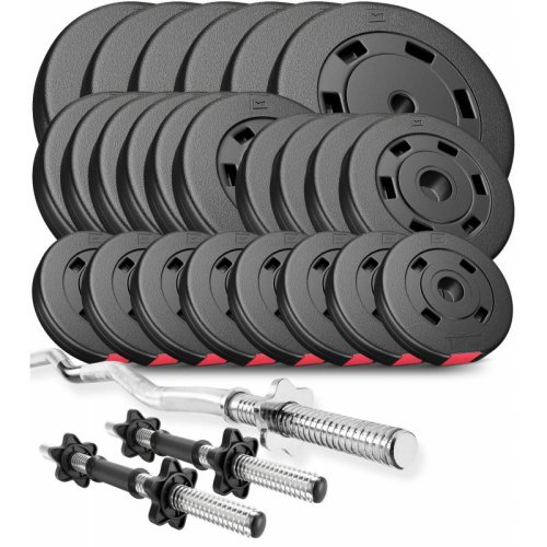 Набор Hop-Sport Premium 118 кг с W- или Z-образным грифом