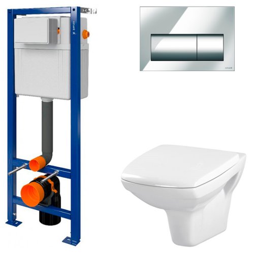 Инсталляция Cersanit Aqua 02 + унитаз Cersanit Carina CleanOn