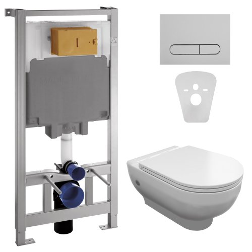 Інсталяція Volle Master + унітаз підвісний VIRGO Rimless з сидінням Slim slow-closing