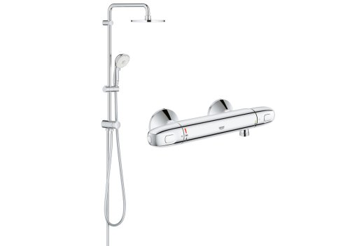 Душевая система Grohe New Tempesta Rustic System 200 с термостатическим смесителем Grohtherm 1000 (34143003)