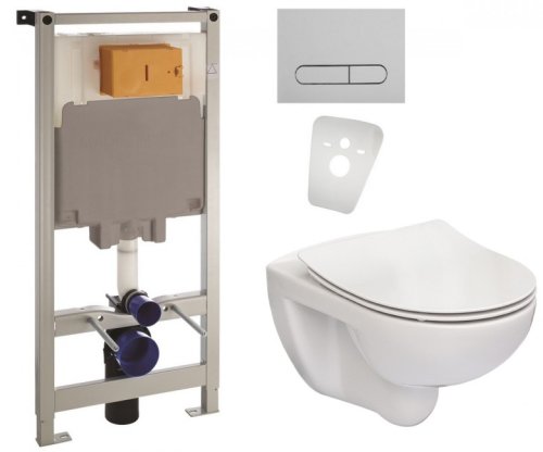 Унітаз з інсталяцією Roca Victoria Rimless A34H398000 + 141515