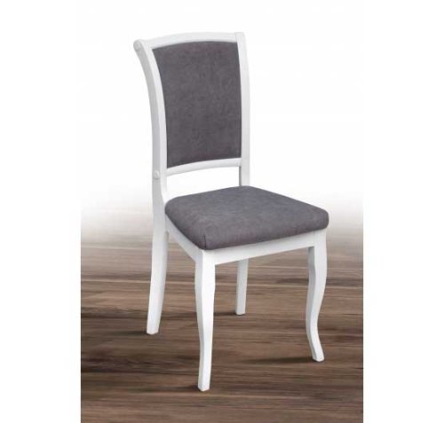 Стул МИКС-мебель Марио белый/Alyaska 05 Shark