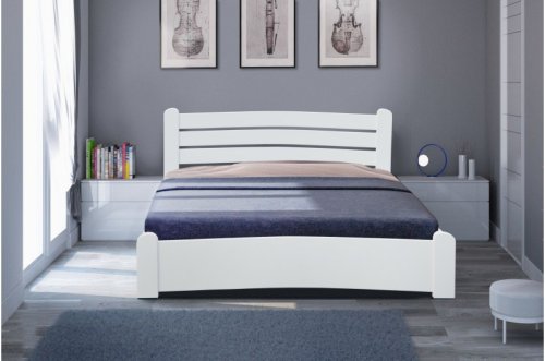 Ліжко полуторне МІКС-меблі Сабріна 140x200 білий
