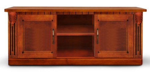 Тумба под ТВ МИКС-мебель Freedom ясень/орех + патина