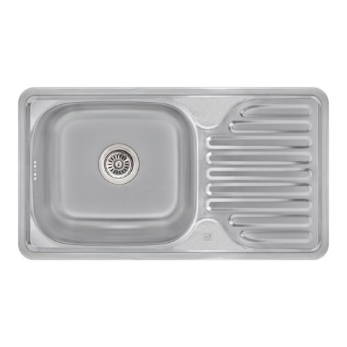 Кухонна мийка Lidz 7642 Satin 0,8 мм (LIDZ764208SAT)