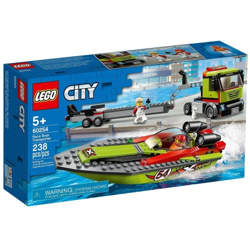 Конструктор LEGO City Транспортировщик скоростного катера 60254