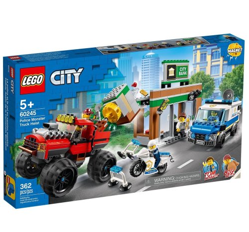 Конструктор LEGO City Ограбление с полицейским монстр-траком 60245