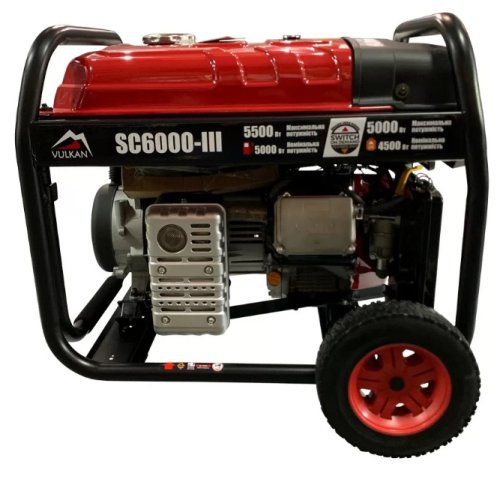 Генератор газобензиновый VULKAN SC6000-III (Gasoline/LPG)