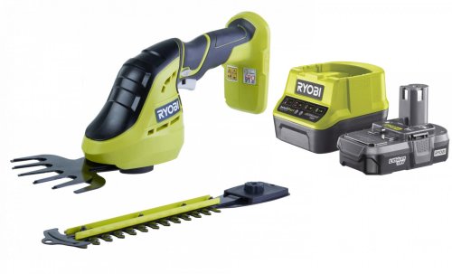 Ножницы садовые аккумуляторные Ryobi ONE+ OGS1822 + зарядное и аккумулятор 1,3 А/г, 18В