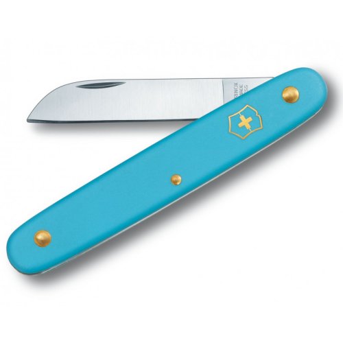 Складаний ніж Victorinox садовий Floral Блакитний 3.9050.25B1