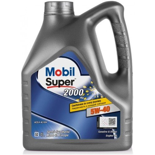 Моторное масло MOBIL SUPER 2000 X3 5W40 4л