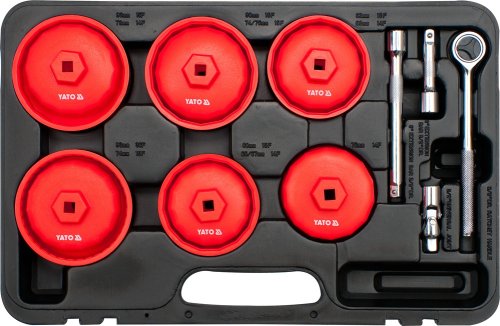 Набор чашек для снятия масляных фильтров YATO YT-0595 (15 предметов)