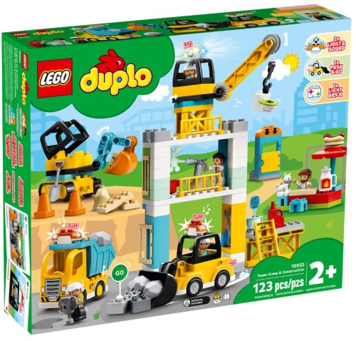 Конструктор LEGO DUPLO Баштовий кран та будівництво 10933