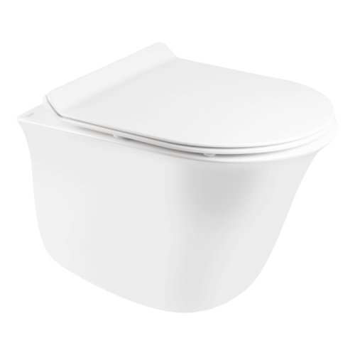 Унитаз подвесной Qtap Virgo Rimless Slim Soft-close QT1833051ERW