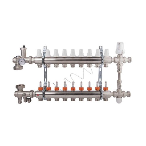 Коллекторная группа Icma 1" 9 выходов, с расходомером №K0111