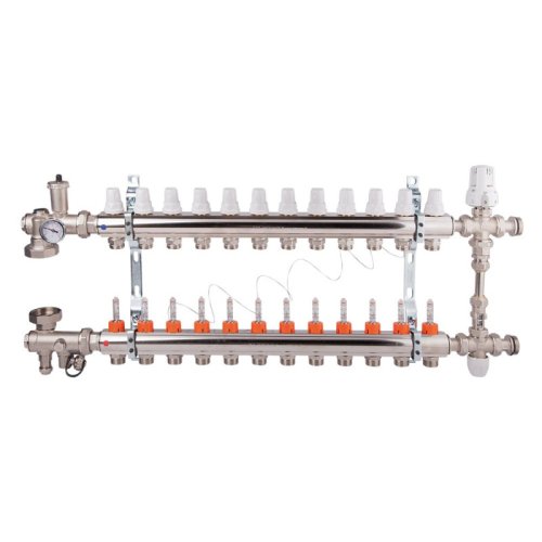 Коллекторная группа Icma 1" 12 выходов, с расходомером №K0111