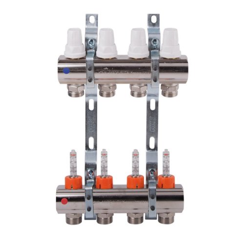Коллектор Icma 1" 4 выхода, с расходомерами №K013