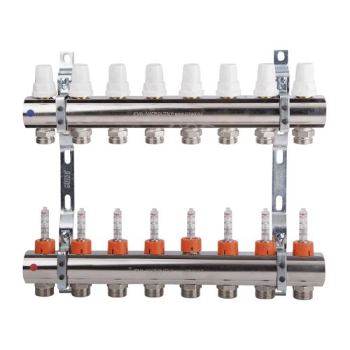 Коллектор Icma 1" 8 выходов, с расходомерами №K013