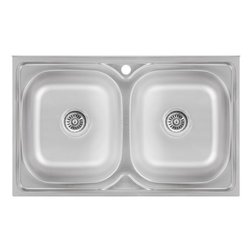 Кухонна мийка Lidz 5080 Satin 0,8 мм (LIDZ5080SAT8)