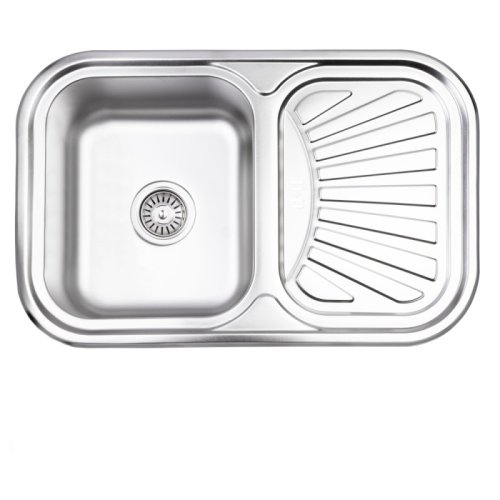 Кухонная мойка Lidz 7549 Satin 0,8мм (LIDZ7549SAT8)