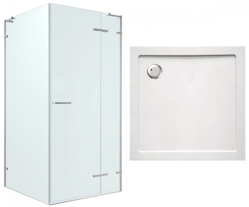 Комплект душевая кабина VOLLE Puerta 90x90 10-22-161+ Поддон SMC 90x90 599-9090S