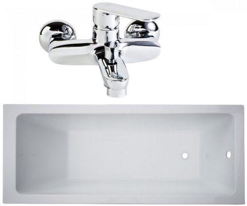 Комплект ванна VOLLE Libra 170x70 TS-1770458+ Смеситель для ванны FIESTA 15152100