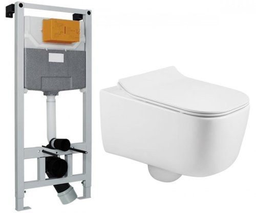 Унітаз з інсталяцією VOLLE Hippo Rimless 13-44-202+201010